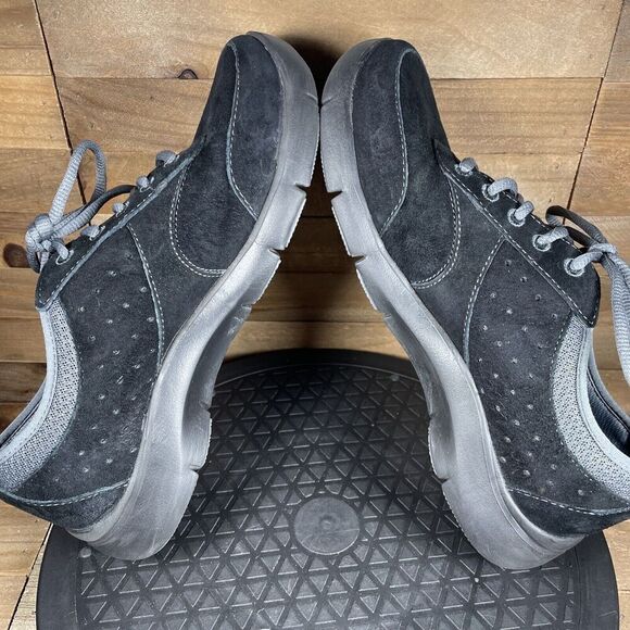 Dansko Womens Sz 8 /38 Elaine Sneakers Shoes Black Suede Lace Up Slip Resistant - Picture 8 of 10
